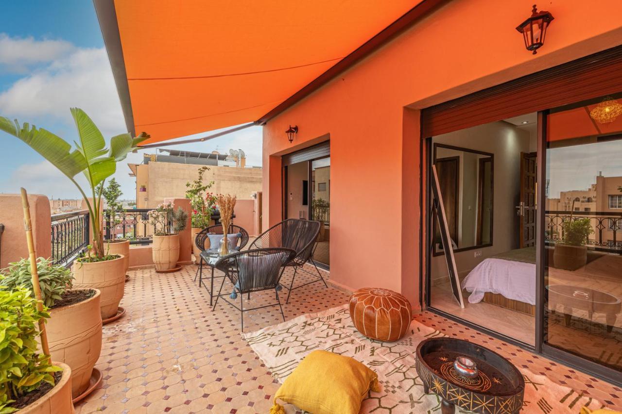 L'Atlas - Appartement Authentique A Gueliz مراكش الغرفة الصورة